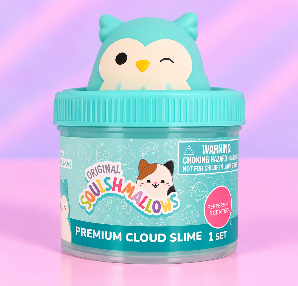 Squish, mellow sugar, cookie scented, premium cloud slime￼