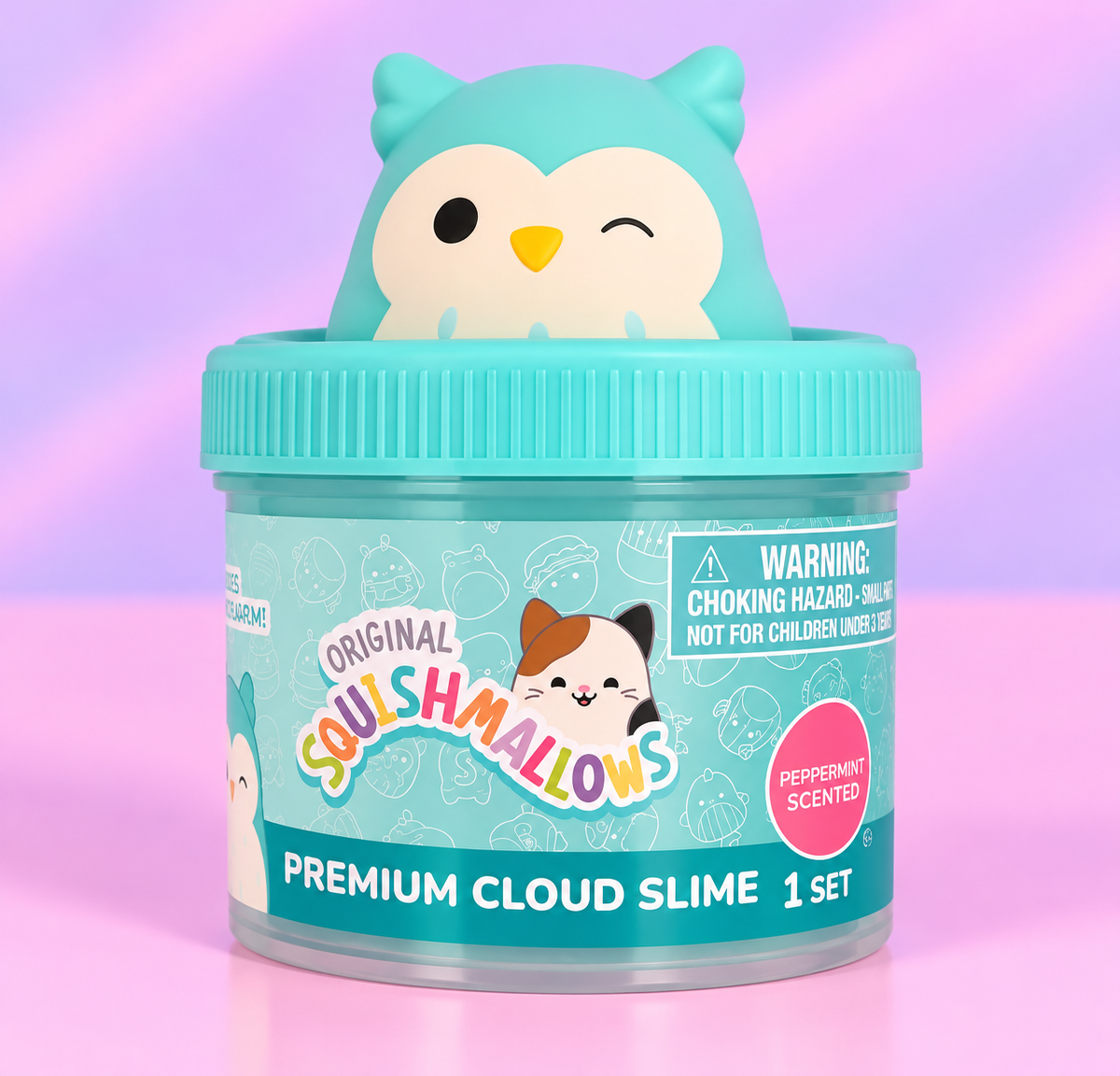 Squish, mellow sugar, cookie scented, premium cloud slime￼